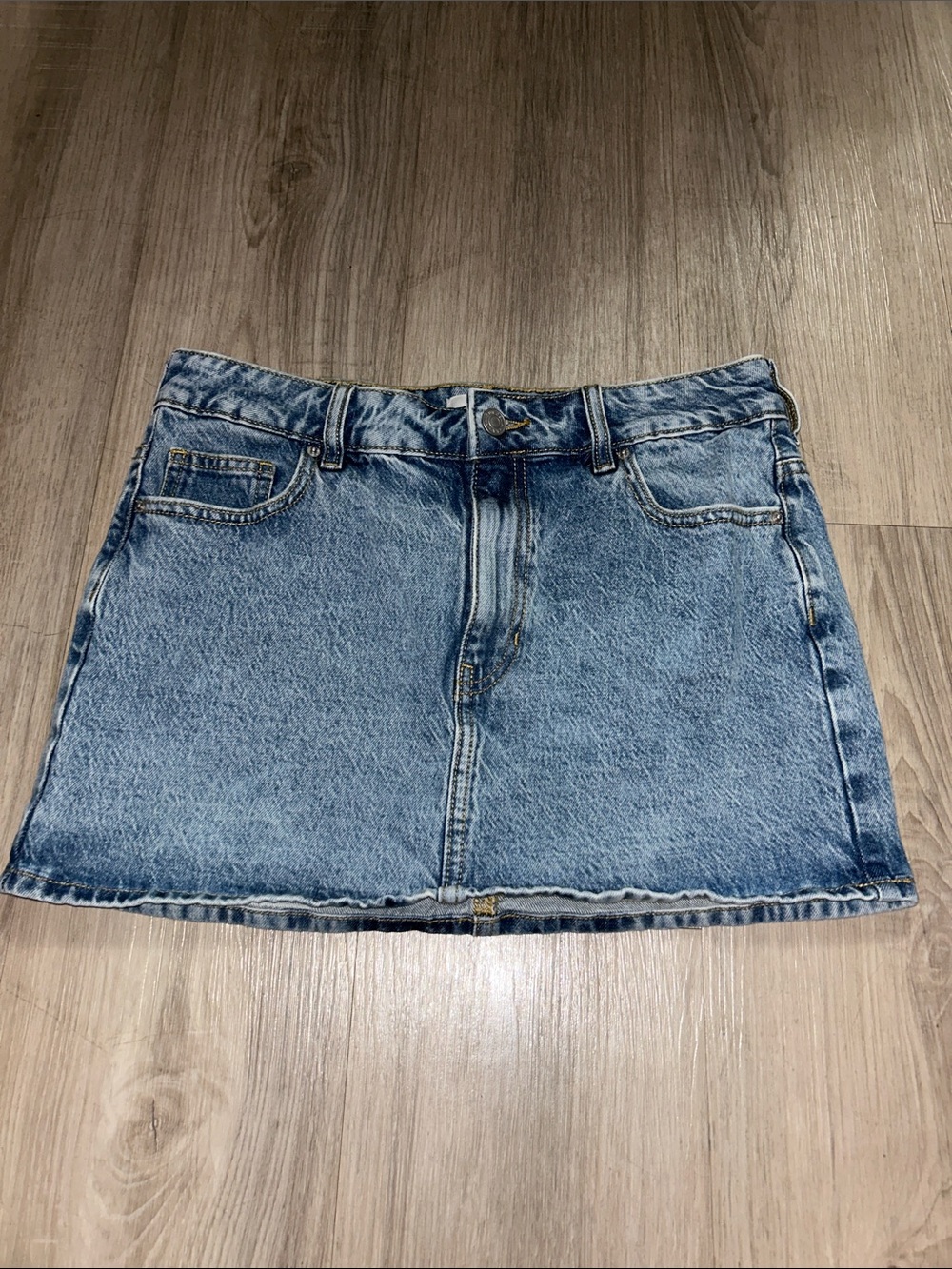 PacSun Light Blue Denim Mini Skirt